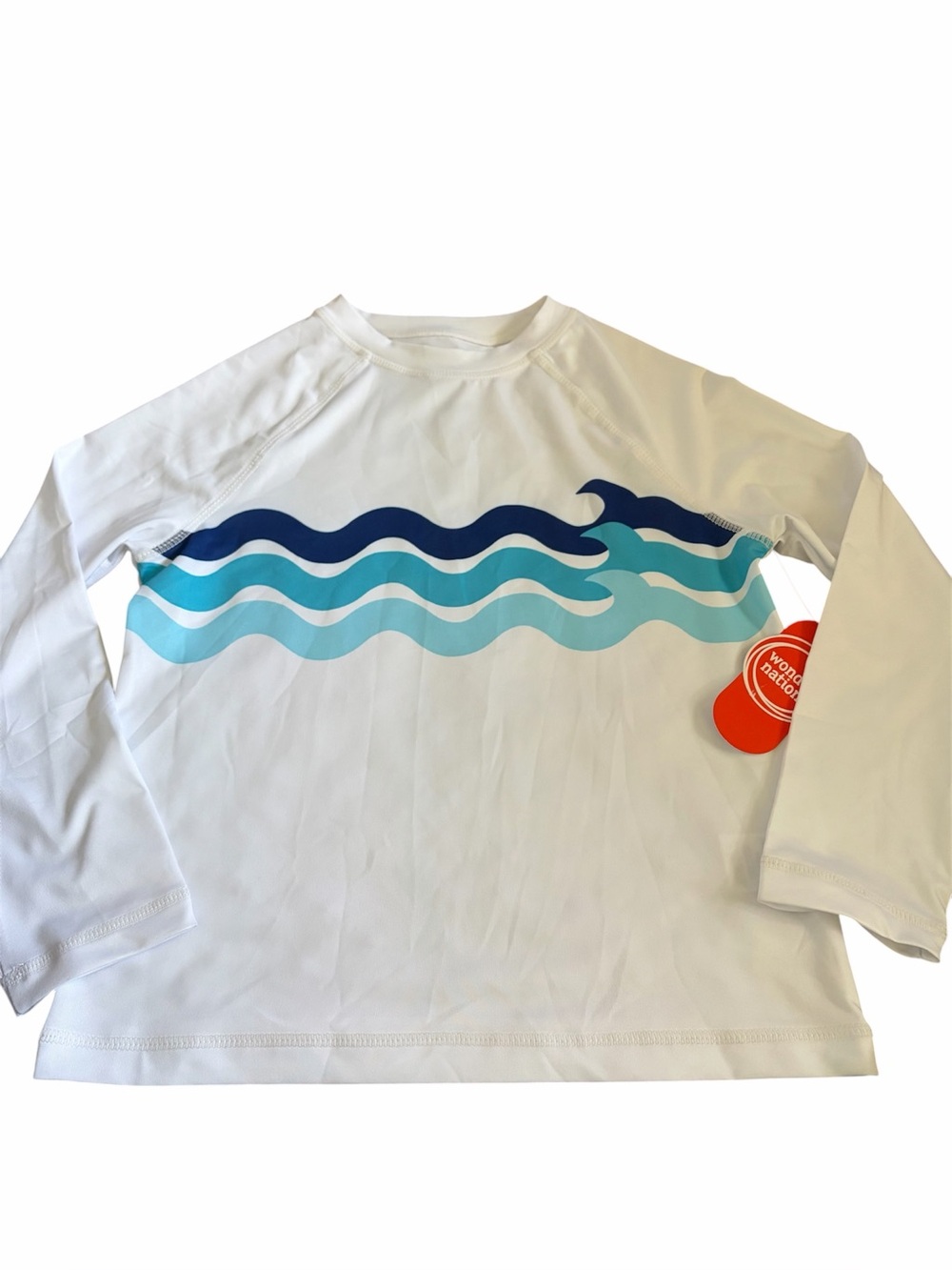 Wonder Nation Boy’s Rash Guard UPF 50+ Swim Shirt